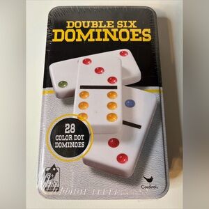 Cardinal Collectors Double Six Dominoes 28 Bright Colored Dot Dominoes Sealed